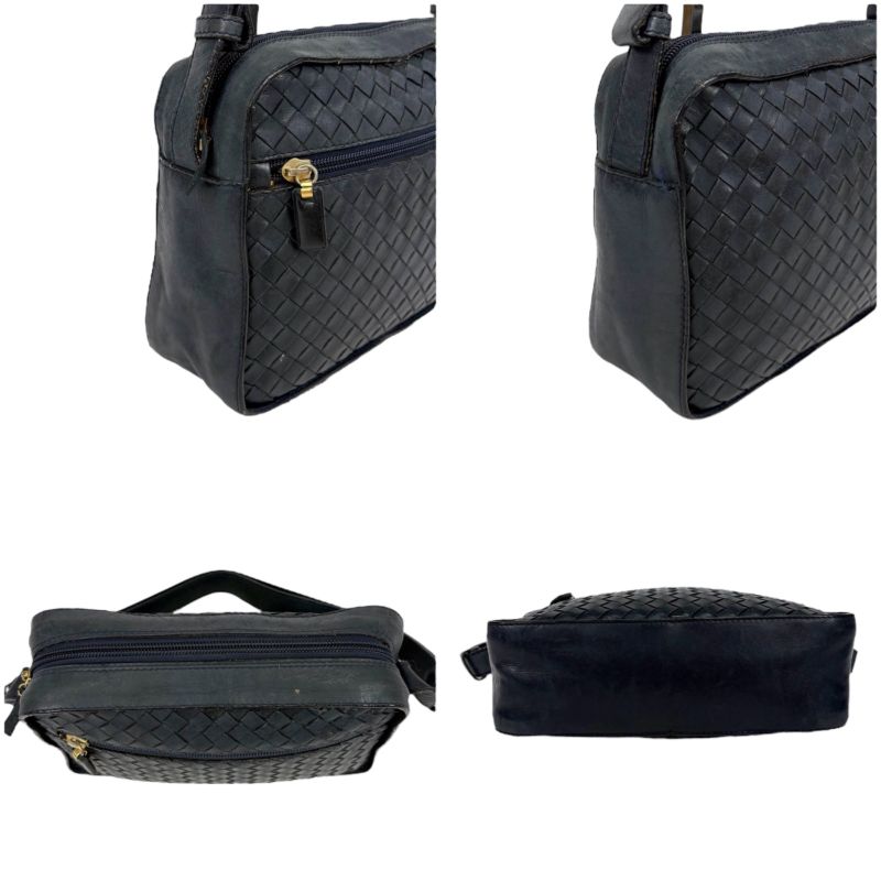 Bottega Veneta One Shoulder Bag Intrecciatoleather Navy Dark Blue 2WAY Hobo Soho