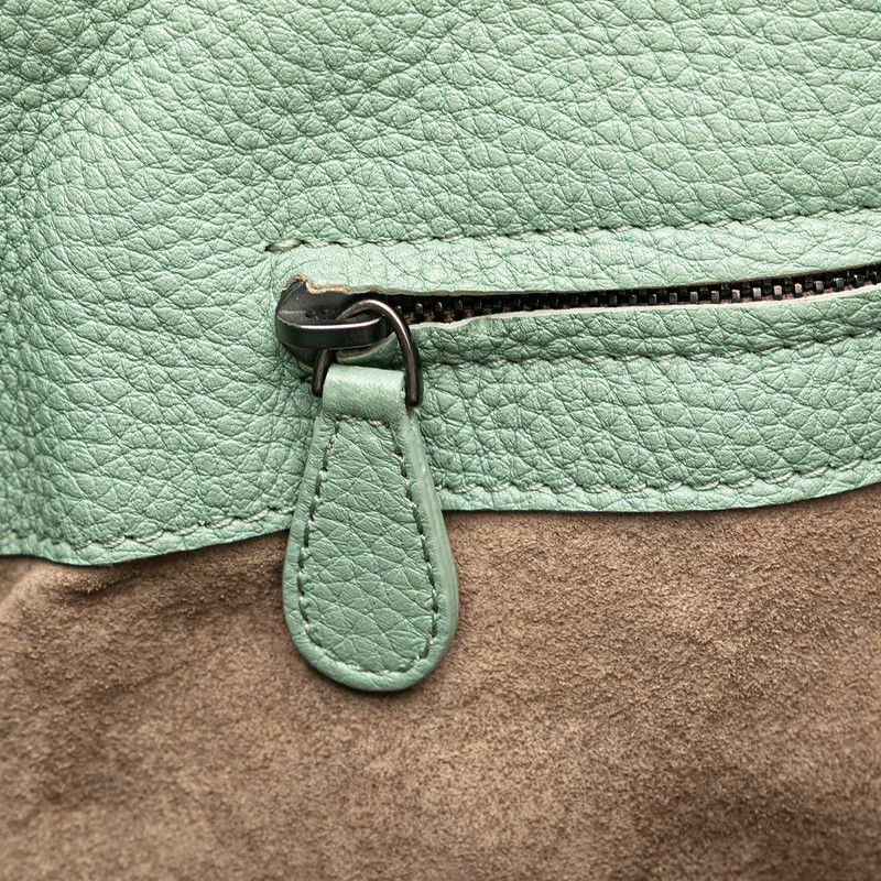 Bottega Veneta Intrecciato Roma Green Leather Women's Bottega Veneta