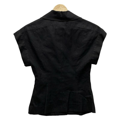 Chanel Jacket Size 34 S Ladies - 28471 Black Short Sleeves / Coco Mark Button /