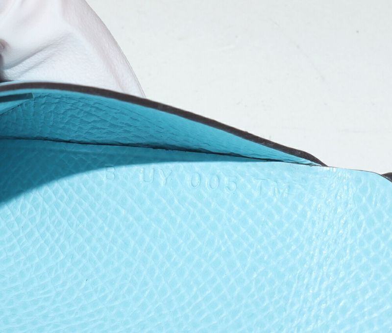 Hermes Coin Case Card Case Calvi Duo Vaux Epson Celeste