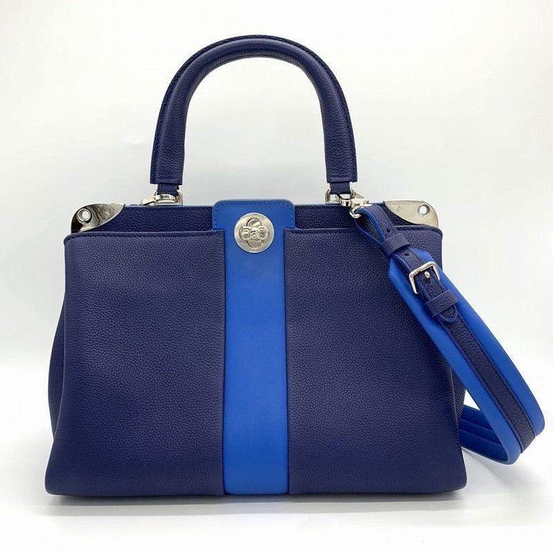 Louis Vuitton Astrid M54373 Shoulder Bag 2way Handbag Leather Navy/blue Women's