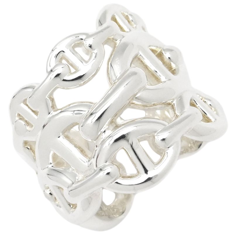 Hermes Ring Chaine D'ancre Anchene GM Silver 925 Silver #48 (Jp8) Accessories