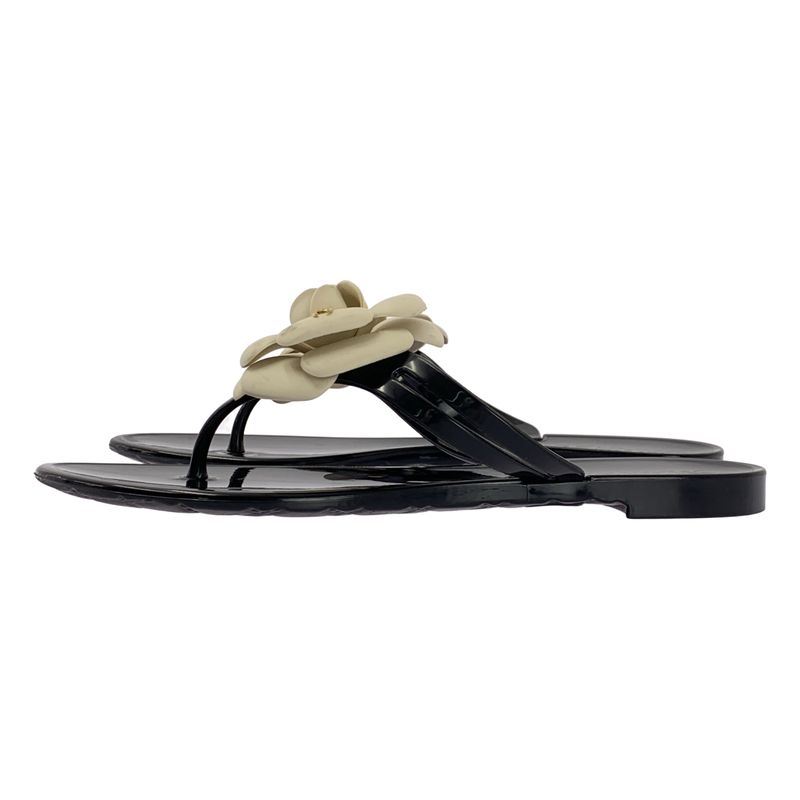 Chanel | Camellia Corsage Coco Mark Flip Flops