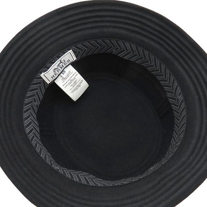 Hermes Hat Dalton Bucket Hat Wool Black #59 Black Bucket Hat Felt H [storage Bag
