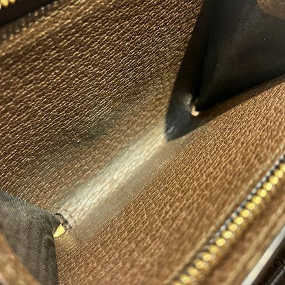 Gucci Ophidia 598662 Sherry Line GG Supreme Bifold Wallet For Women