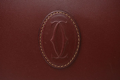 Cartier Tote Bag Must Line Cartier Bag Vintage Leather Bordeaux