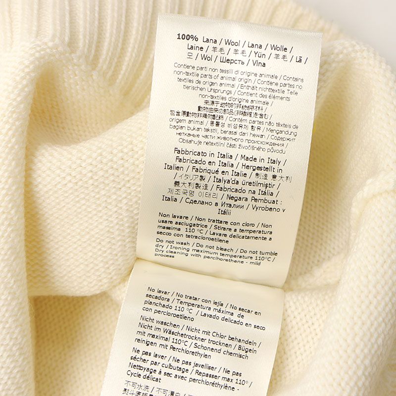 Fendi Wool Sweater Knit White Karl Lagerfeld Collaboration