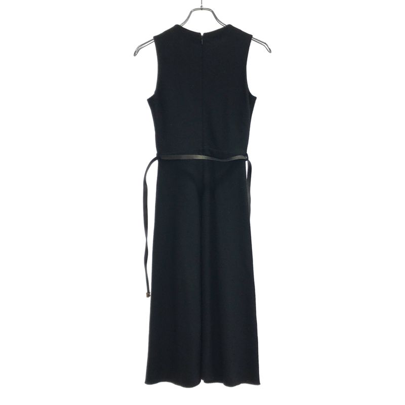 Gucci Sleeveless Wool Belted Dress Black XS