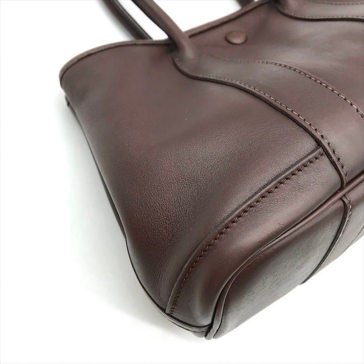 Hermes Garden Party Ttp Mini Hand Bag Brown Leather