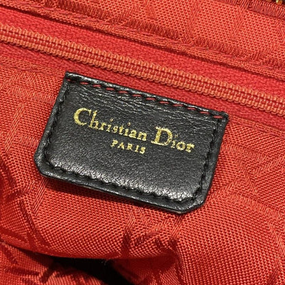 Dior/christian Dior Handbag Lady Dior Large Bag Black Leather