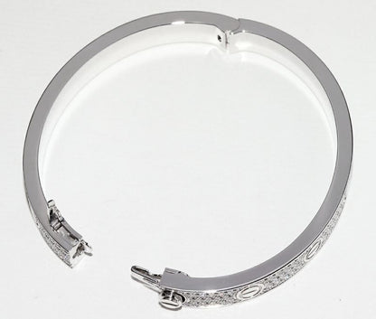 Cartier Bangle 18K White Gold 204P Diamonds (approx Total 199ct) Love Bracelet