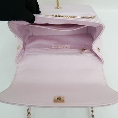 Chanel Business Affinity A93607 Pink Matelasse Caviar Hand Shoulder Bag