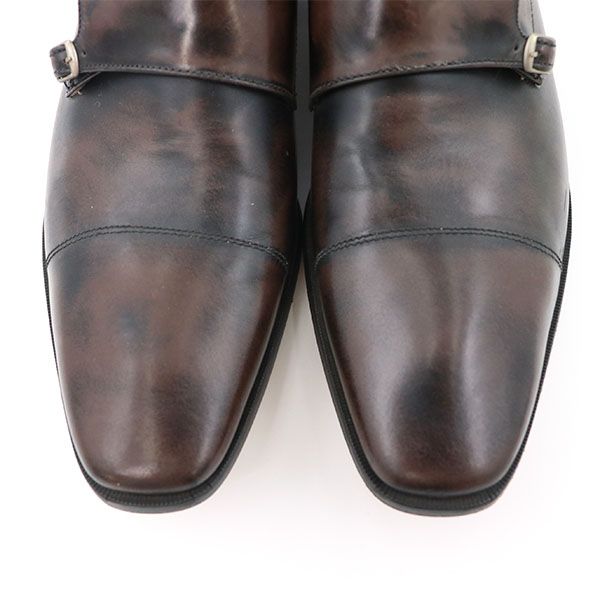 Louis Vuitton Double Monk Strap Shoes Business Size 8 Mens Leather