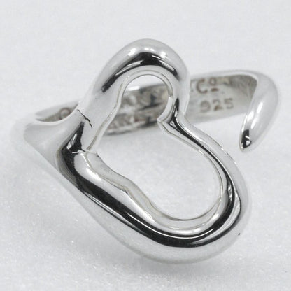 Tiffany & Co Open Heart Elsa Peretti Silver 925 Size 8.5 Ladies 4.5g Ring