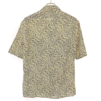 Saint Laurent Paris Short Sleeve Zebra Shirt 604908 Y1a74 Beige 37
