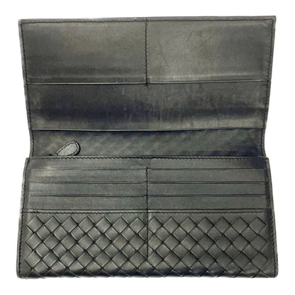 Bottega Veneta Leather Intrecciato Long Wallet Brown 372886 Long