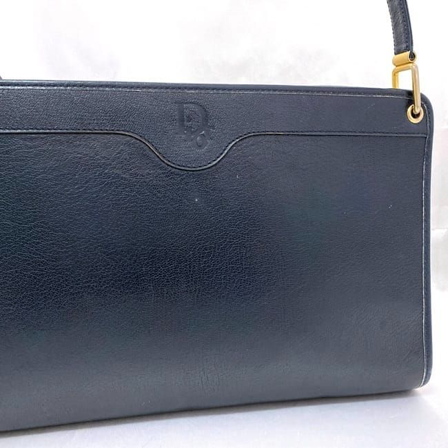 Christian Dior Semi Shoulder Bag Ec21624 Navy