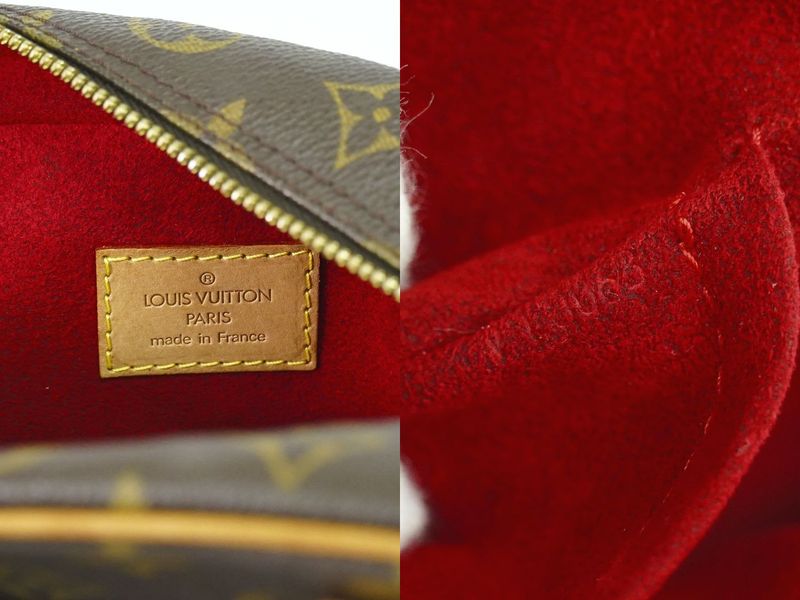 Authentic Louis Vuitton LV Exantricite Monogram Handbag Tote Bag Brown M51161