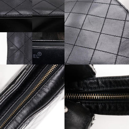 Chanel Chain Tote Matelasse Caviar Skin Black Ladies Tote Bag