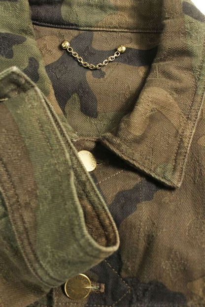 Supreme Louis Vuitton Hda91wdsq Supreme Camouflage Denim Jacket Men 50