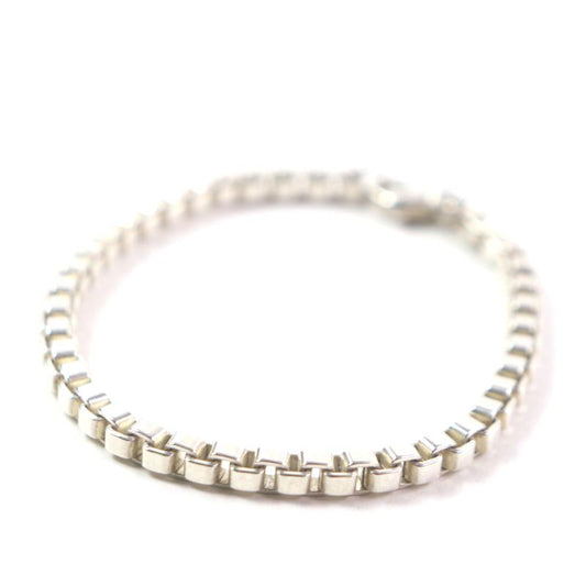  Tiffany & Co Venetian Chain Bracelet 925 Silver Weight 15.6g Men's Women's