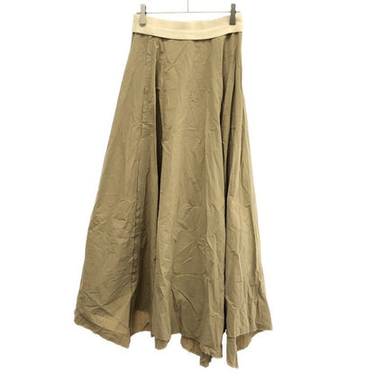 Loewe Cut Off Cotton Flared Skirt D2175260fa Beige 36