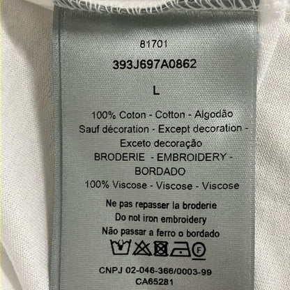Dior/christian Dior Short Sleeve T-shirt Size L Men - 393j697a0862 White
