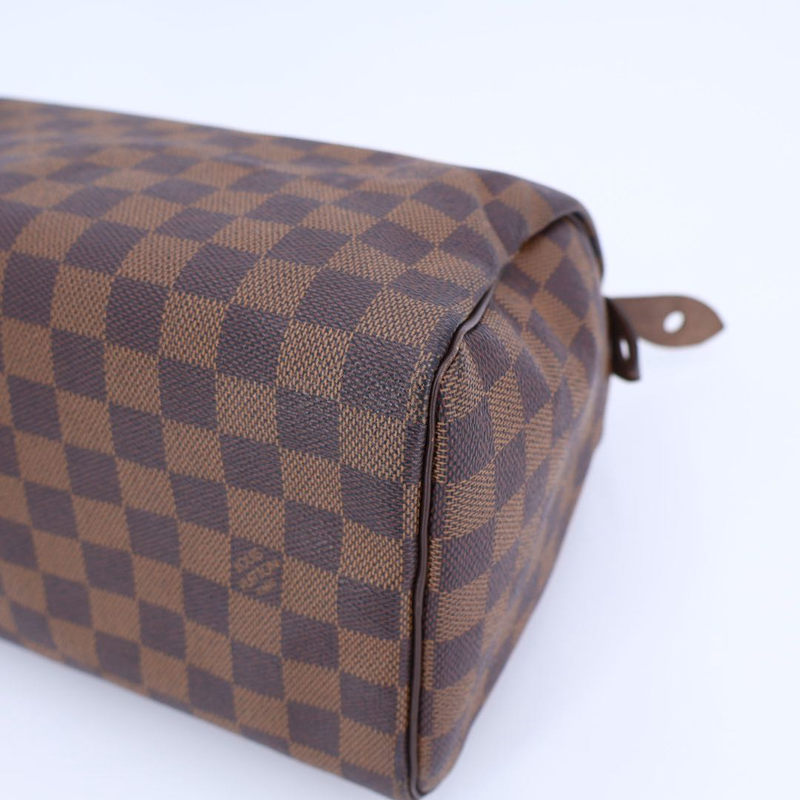 Louis Vuitton Damier Speedy 30 Hand Bag Ebène N41531 Brown Gold Hardware Speedy