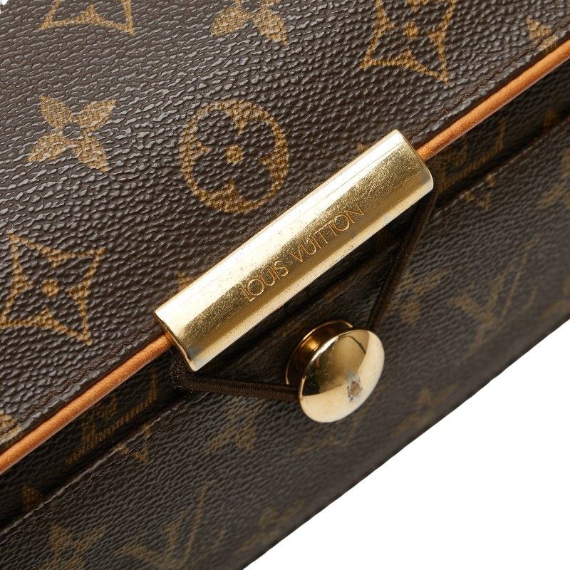 Louis Vuitton Monogram Abbess Crossbody Shoulder Bag M45257 Brown PVC Leather