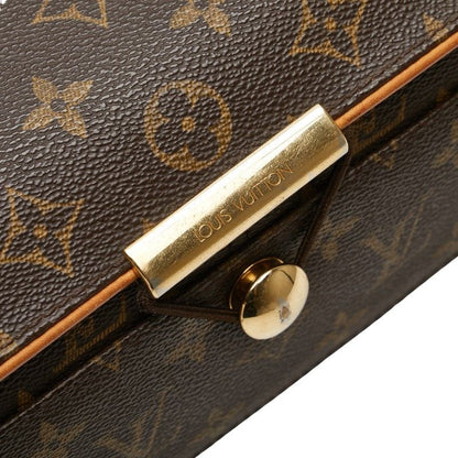 Louis Vuitton Monogram Abbess Crossbody Shoulder Bag M45257 Brown PVC Leather