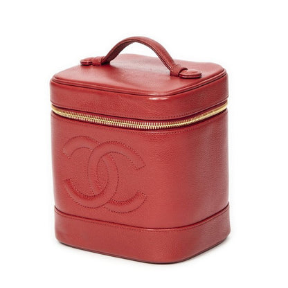 Chanel Red Caviar Leather A