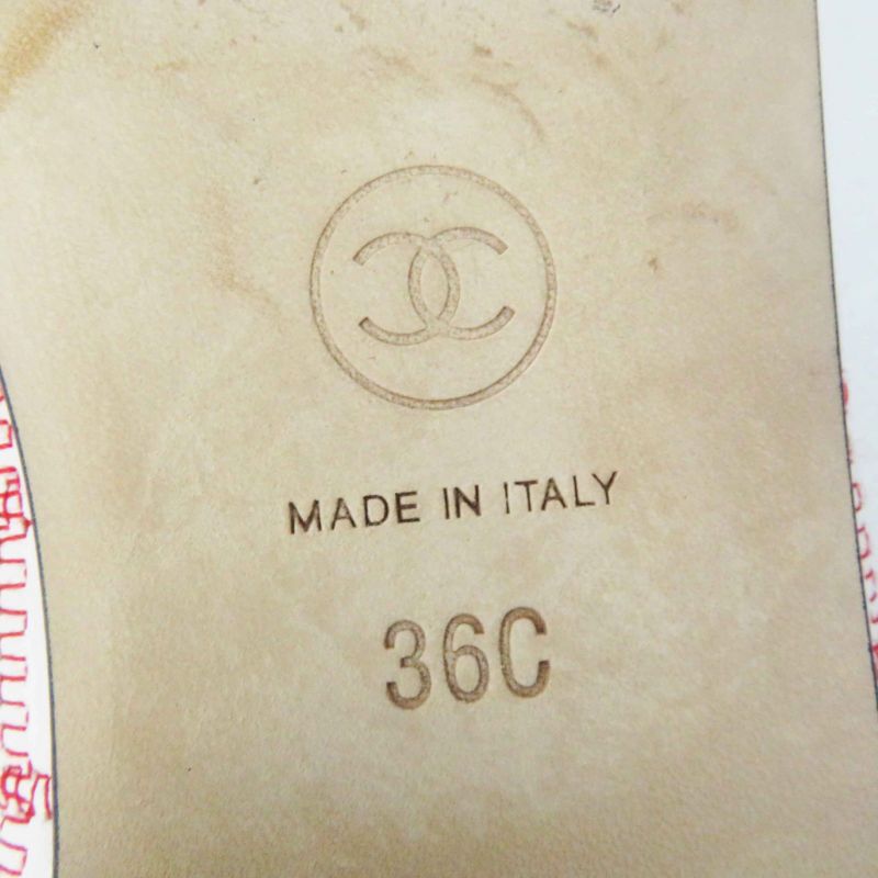 CHANEL 24P G45591 Ballerina Coco Mark Lambskin Flat Shoes/ballet Shoes With