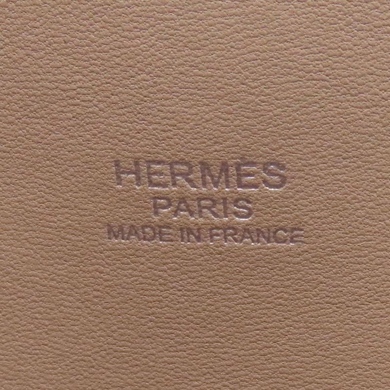 Hermes Bolide 35 Argile Silver Hardware Handbag Taurillon Cles Mance Women