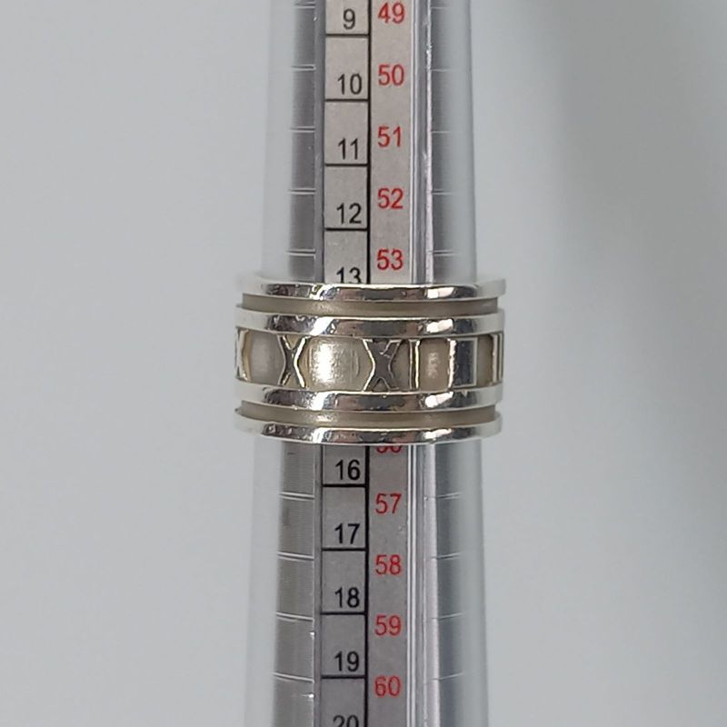 Size 14.5 11mm (0.43in) Atlas Ring 925 Silver Tiffany &co