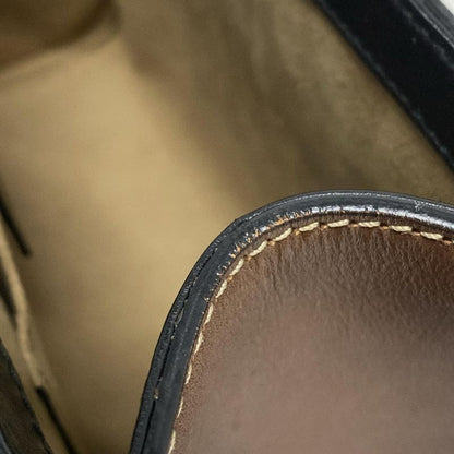 Gucci Shoulder Bag Padlock GG Small 409487 Black X Brown X Multi Chain Shoulder