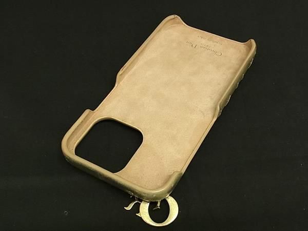 Christian Dior Lady Dior Cannage Leather Iphone14 Pro Iphone Case Chien Pan