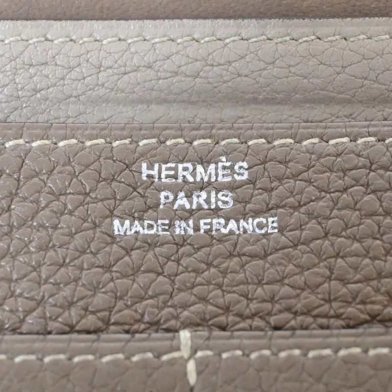 Hermes Dogon GM Togo Bi-color Beige Silver Hardware Stamped □M (2009) Long