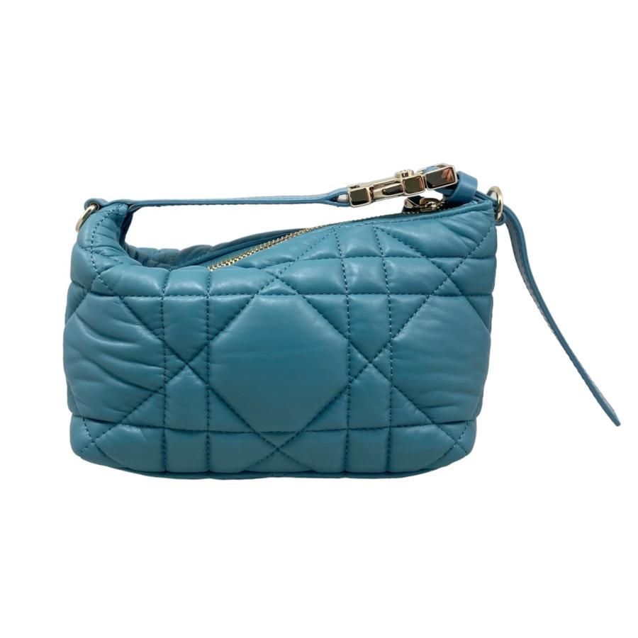 Christian Dior Handbag Nomad Pouch Small S5553omig Blue Gold Hardware Christian