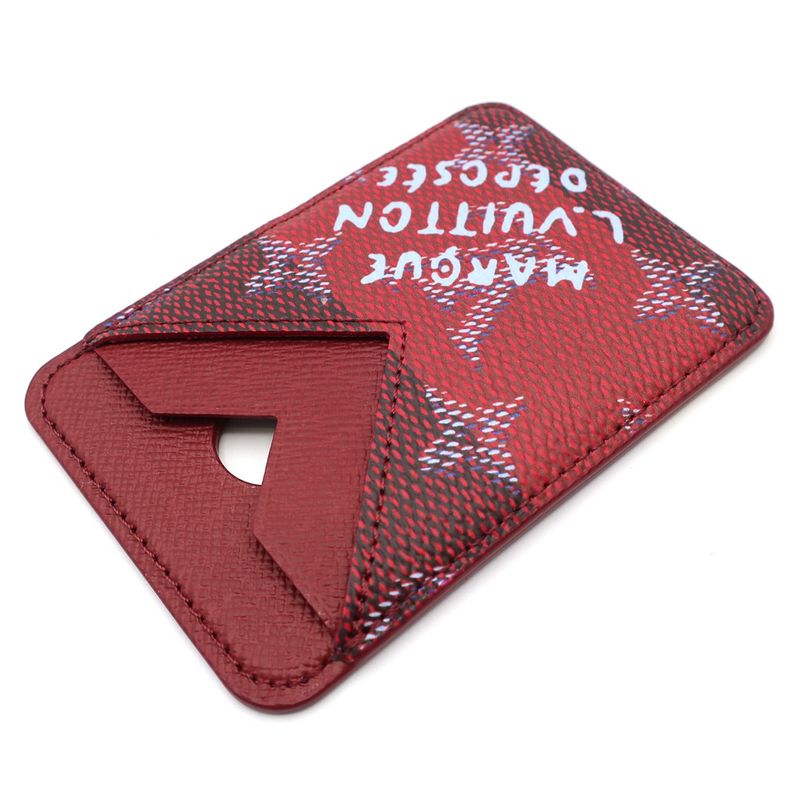 Louis Vuitton Porto Cult Magnet M26649 Monogram Red Stripes Canvas