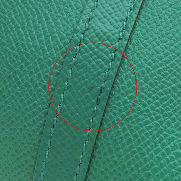 Hermes Garden Party PM Tote Bag Vaux Epson Vert Jade Silver Hardware Green