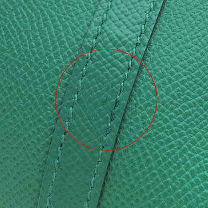 Hermes Garden Party PM Tote Bag Vaux Epson Vert Jade Silver Hardware Green