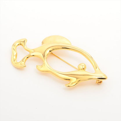 Yves Saint Laurent Yves Saint Laurent Dolphin Motif Pin Brooch GP Gold Made In