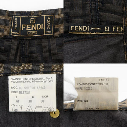 Fendi Tight Skirt Zucca Pattern 09.541310 66960 Polyester And Cotton Brown