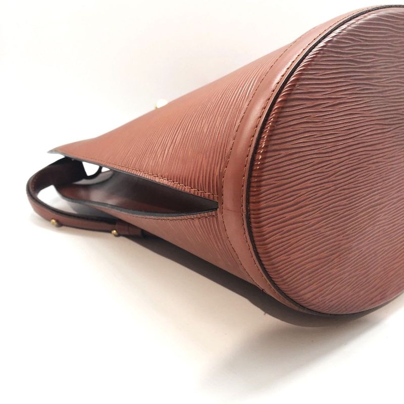 Louis Vuitton Epi Cluny M52253 Shoulder Bag Kenya Brown Ladies Used 005834