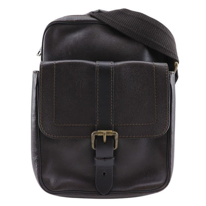 Louis Vuitton Iroquois Utah M92534 Leather Cafe Brown Th1047 Men's Shoulder Bag