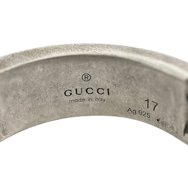 Gucci Ring Black Silver