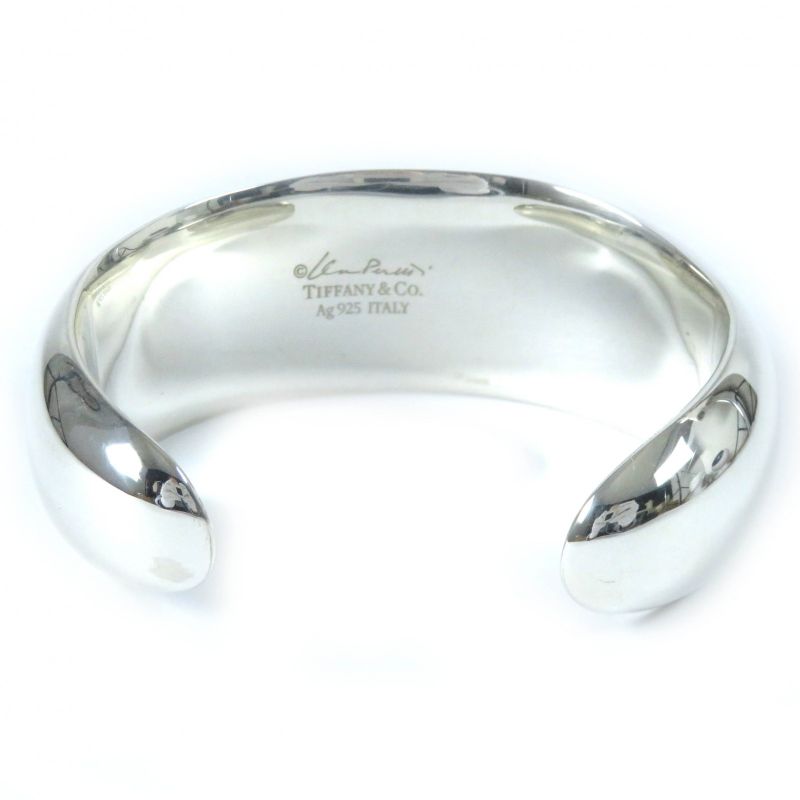 Tiffany & Co Elsa Peretti Elsa Peretti Faceted Cuff Small Bangle Bracelet Ag925