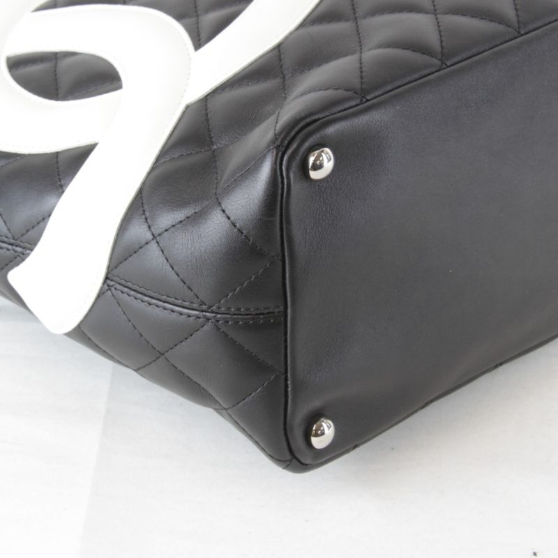 Chanel Medium Tote Cambon Line Tote Bag Leather Women