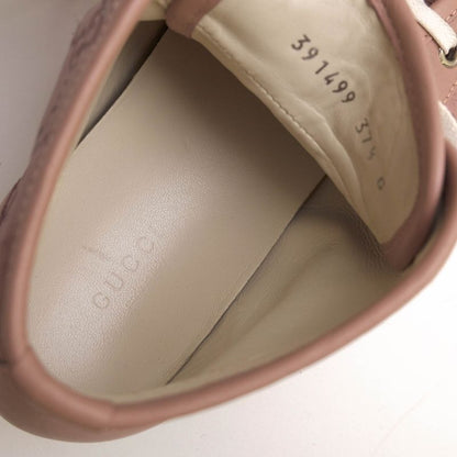 Gucci Shoes Sneakers Shoes High Cut Ladies Women Leather Genuine Pink 391499