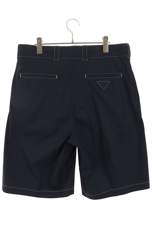 Prada Sph280 Stitch Design Back Triangle Motif Half Pants Men's 48